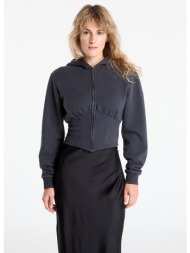 φούτερ guess originals corset hoodie washed black l