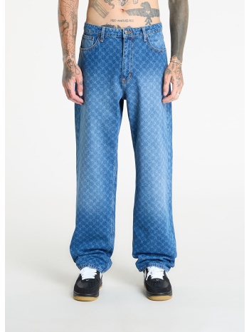 παντελόνια daily paper amba monogram jeans new mid blue l σε προσφορά