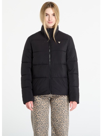 μπουφάν guess new claudia light puffer jacket black m σε προσφορά