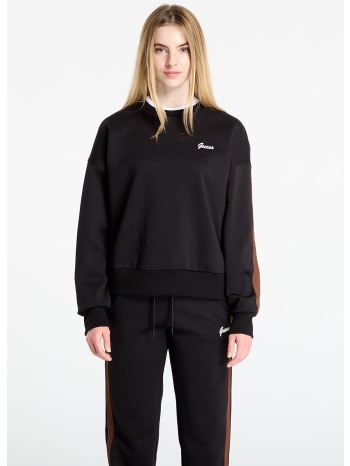 φούτερ guess fabia cn sweatshirt black m σε προσφορά