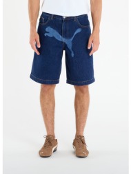 puma x a$ap rocky denim short dark denim 34