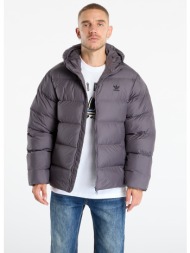 μπουφάν adidas tonal hooded puffer jacket grey strata/ print l