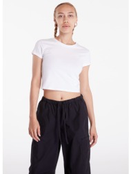 μπλουζάκι urban classics ladies stretch jersey cropped tee white l