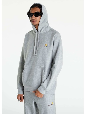 φούτερ carhartt wip hooded american script sweat grey s