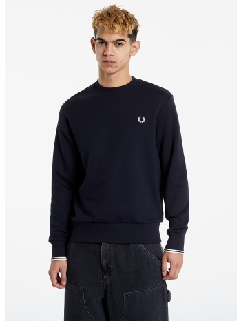 φούτερ fred perry crewneck sweatshirt navy l σε προσφορά