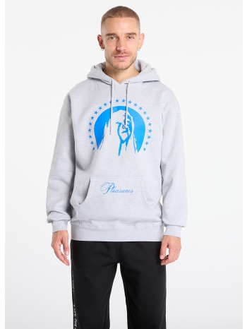 φούτερ pleasures critic hoodie heather grey xxl σε προσφορά