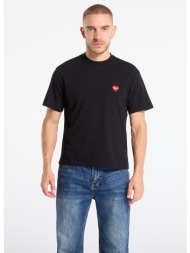 μπλουζάκι carhartt wip w` s/s heart patch t-shirt unisex black/ red s
