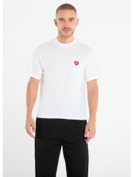 μπλουζάκι carhartt wip w` s/s heart patch t-shirt unisex white/ red m
