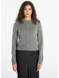 πουλόβερ samsøe samsøe saelif short cardigan dark grey melange m