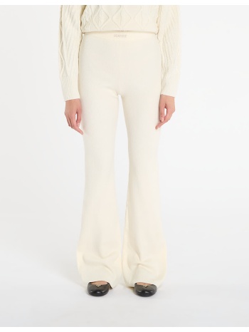 παντελόνια guess flaminia ribbed flare pants sw cream xs σε προσφορά