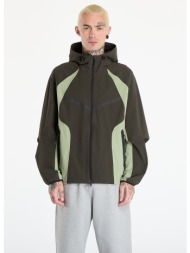 μπουφάν nike tech men`s dri-fit woven color-block windrunner loose jacket sequoia/ oil green/ black 