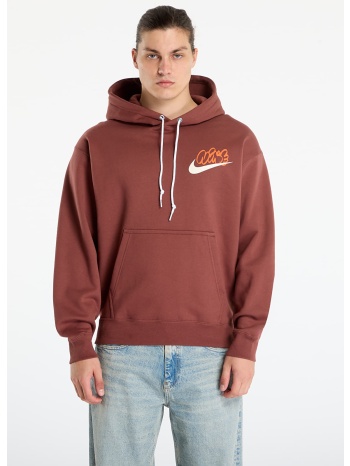 φούτερ nike solo swoosh men`s fleece hoodie red sepia xs σε προσφορά