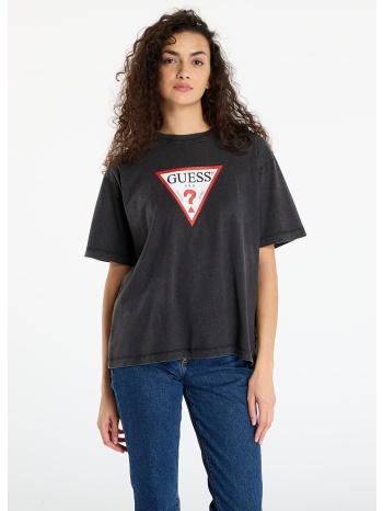 μπλουζάκι guess jeans ss cn os iconic t-shirt black l σε προσφορά