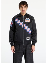 μπουφάν mitchell & ness nhl maxxed out satin jacket rangers mark messier black l