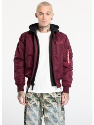 μπουφάν alpha industries ma-1 d-tec dark cherry xxl