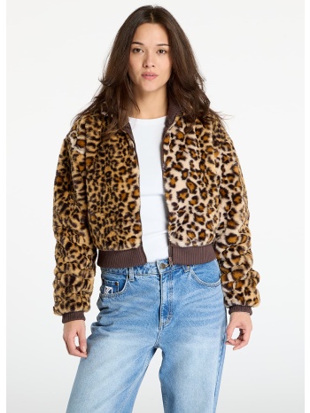 μπουφάν urban classics ladies cropped faux fur leo jacket σε προσφορά