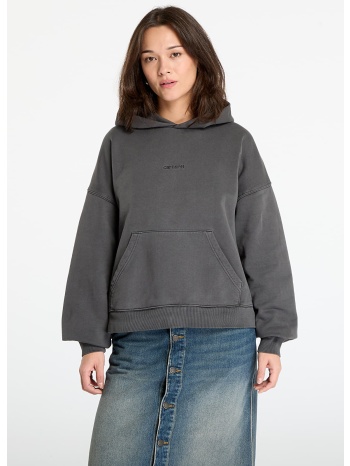 φούτερ carhartt wip w` hooded benton sweat graphite garment