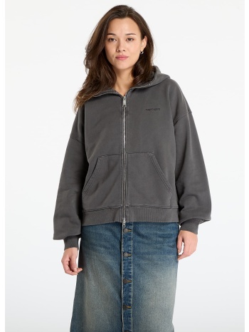 φούτερ carhartt wip w` hooded benton jacket graphite