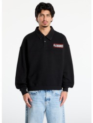 φούτερ pleasures gentle polo sweatshirt black xl