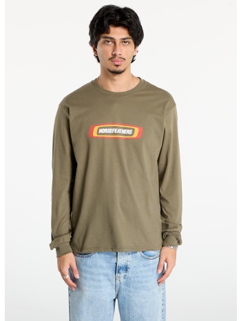 μπλουζάκι horsefeathers raceway ls t-shirt burnt olive xxl