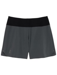 on 5` running shorts lead/ black m