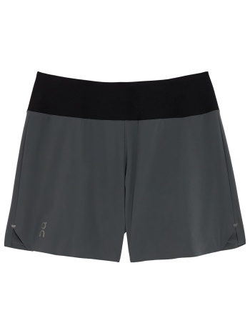 on 5` running shorts lead/ black m