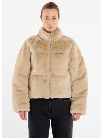 μπουφάν urban classics ladies short faux fur puffer jacket σε προσφορά