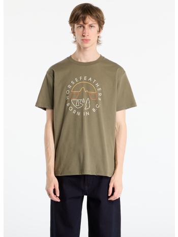 μπλουζάκι horsefeathers line circle t-shirt burnt olive s