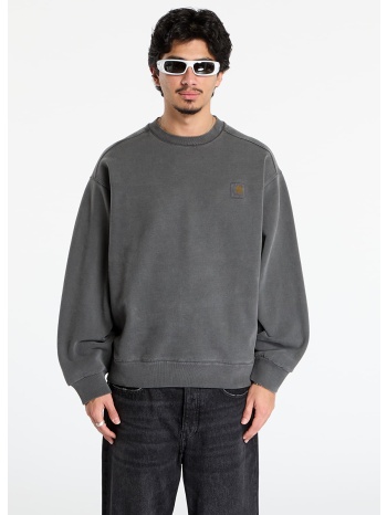 φούτερ carhartt wip vista sweat unisex black garment dyed