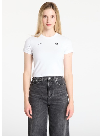 t-shirt nike sportswear shox women`s tight t-shirt white xs σε προσφορά
