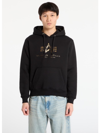 φούτερ alpha industries basic hoodie bl effect print black l σε προσφορά