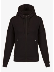 φούτερ on zipped hoodie black s