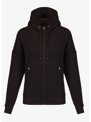 φούτερ on zipped hoodie black s