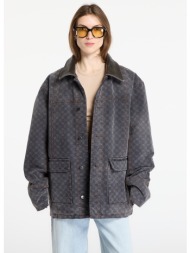 μπουφάν daily paper monogram workwear jacket grey l