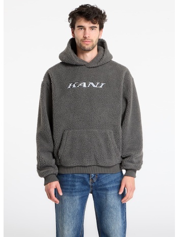 φούτερ karl kani kani silver teddy hoodie grey xl σε προσφορά