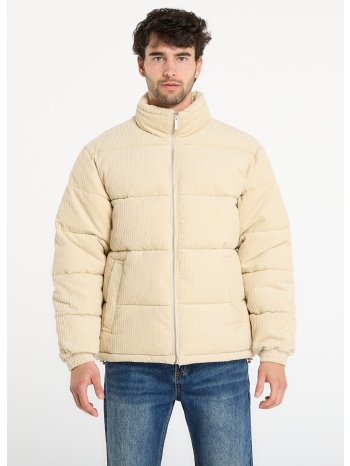μπουφάν karl kani signature corduroy puffer jacket beige m σε προσφορά