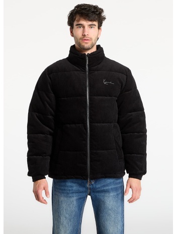 μπουφάν karl kani signature corduroy puffer jacket black l σε προσφορά