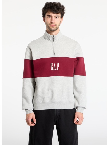 φούτερ gap oversized vintagesoft sweatshirt grey/ red l σε προσφορά