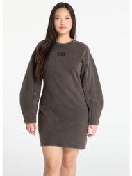 φόρεμα gap heavyweight sweatshirt dress black l