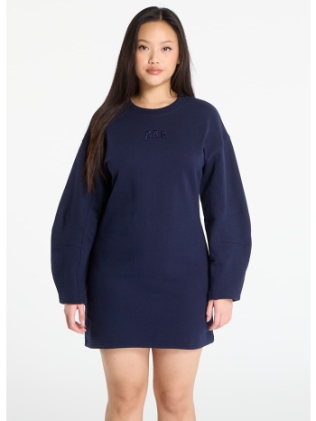 φόρεμα gap heavyweight sweatshirt dress dark blue m σε προσφορά