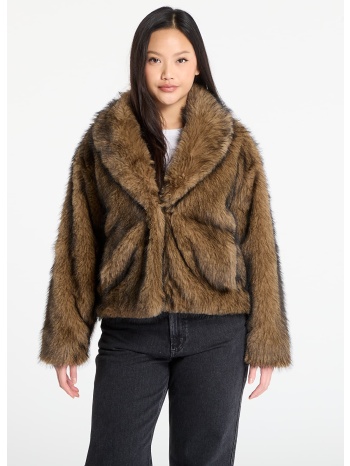 μπουφάν urban classics ladies short faux fur jacket brown/ σε προσφορά