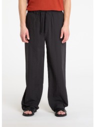 παντελόνια urban classics loose seersucker pants black l