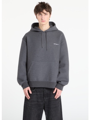 φούτερ carhartt wip hooded alda sweat unisex black/ white xs σε προσφορά