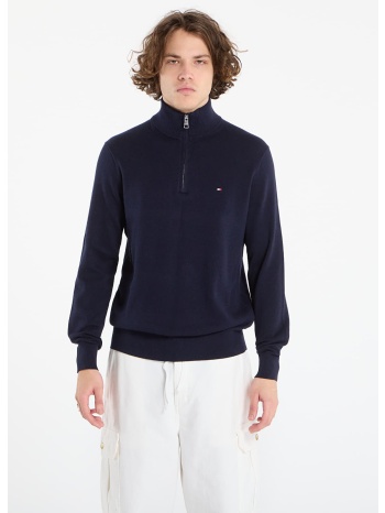 πουλόβερ tommy hilfiger pima org ctn cashmere zip mock σε προσφορά