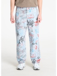 παντελόνια ripndip marker wide fit pants light wash denim xs
