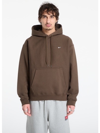 φούτερ nike solo swoosh men`s pullover hoodie dark hazel/