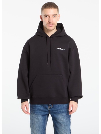 φούτερ carhartt wip hooded caps sweat unisex black xs