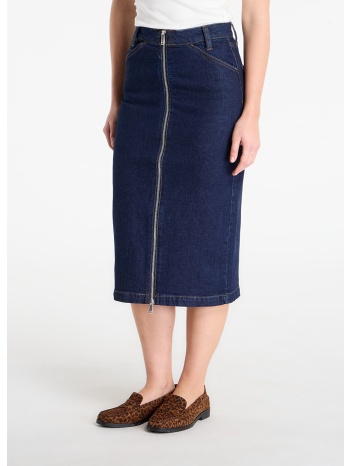 φούστα calvin klein jeans denim zip front skirt blue 29 σε προσφορά