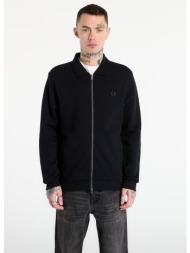 φούτερ fred perry zip through collared sweatshirt black xl