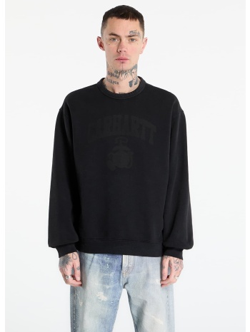 φούτερ carhartt wip faded pond corps sweat unisex black l